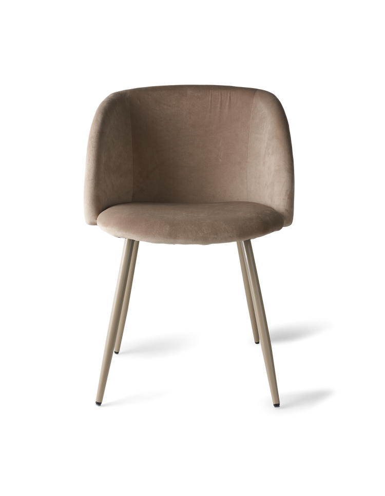 ANNA Velvet dining chair with arm rest