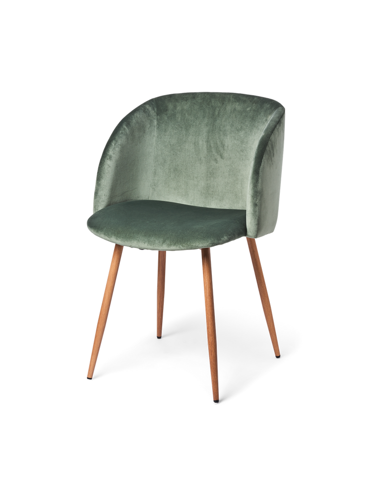 ANNA Velvet dining chair with arm rest