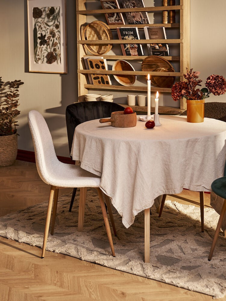 CLARA Bouclé dining chair
