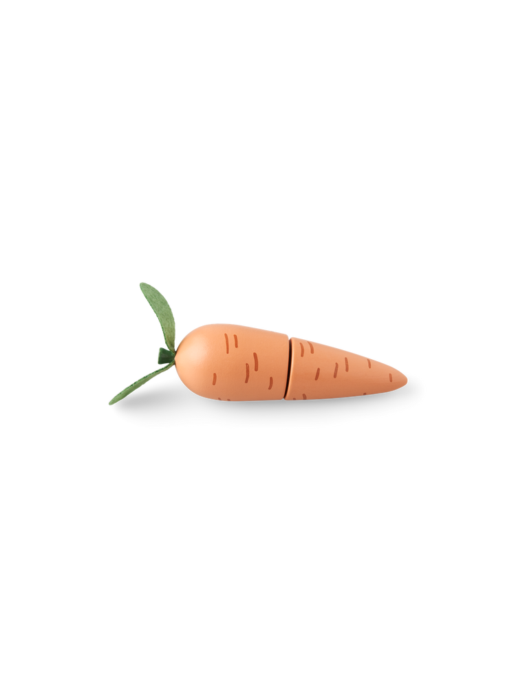 Wooden toy carrot