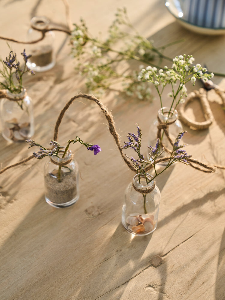 Vases on string
