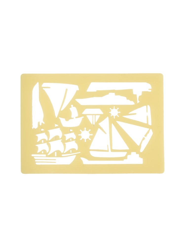 Stencil with transport motifs