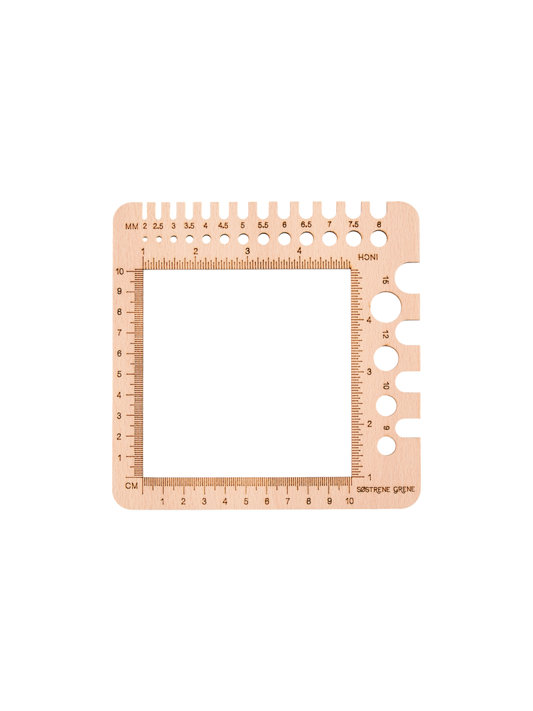 Knitting gauge tool
