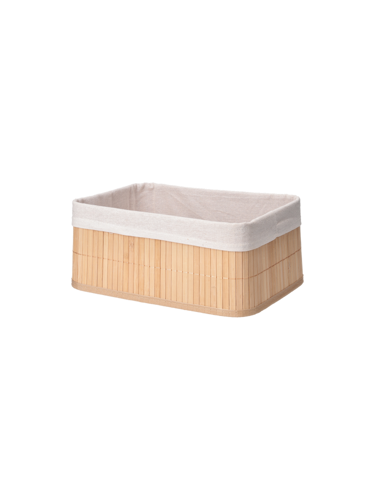 Lined storage basket