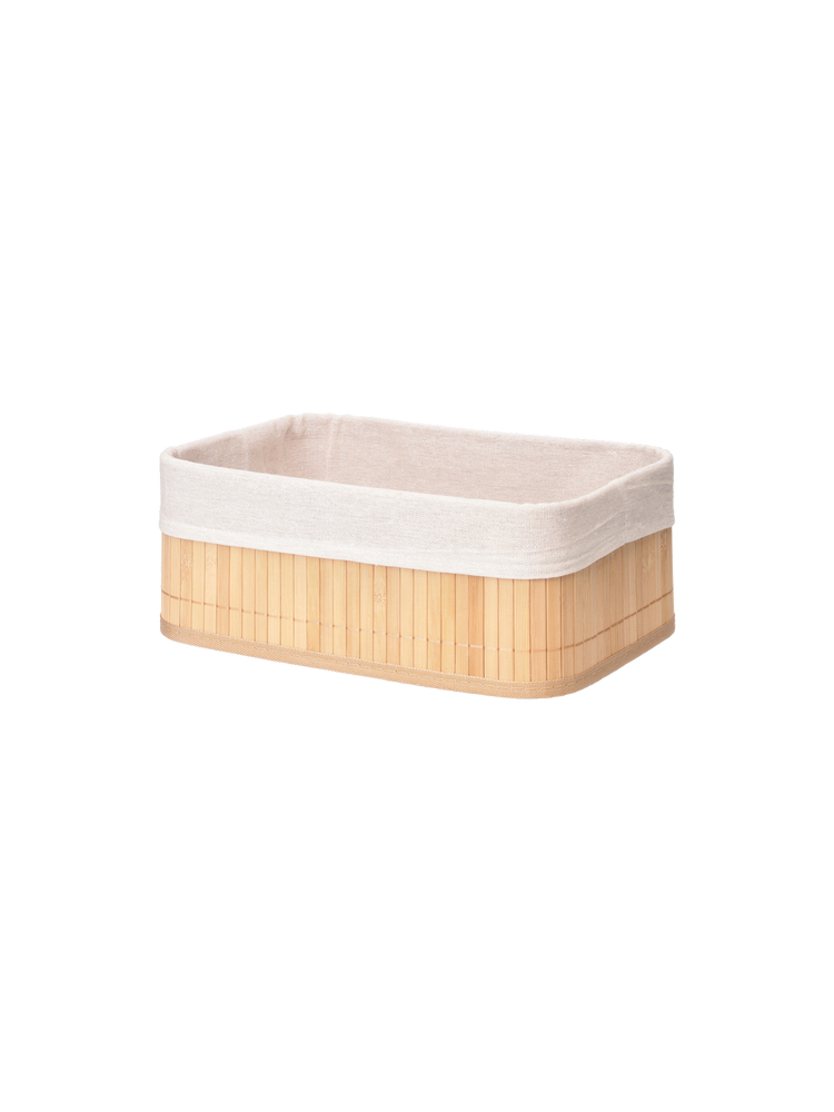 Lined storage basket