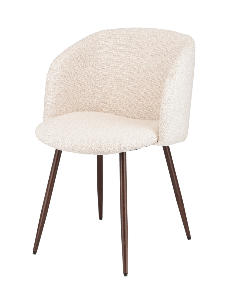 ANNA Dining chair with bouclé fabric