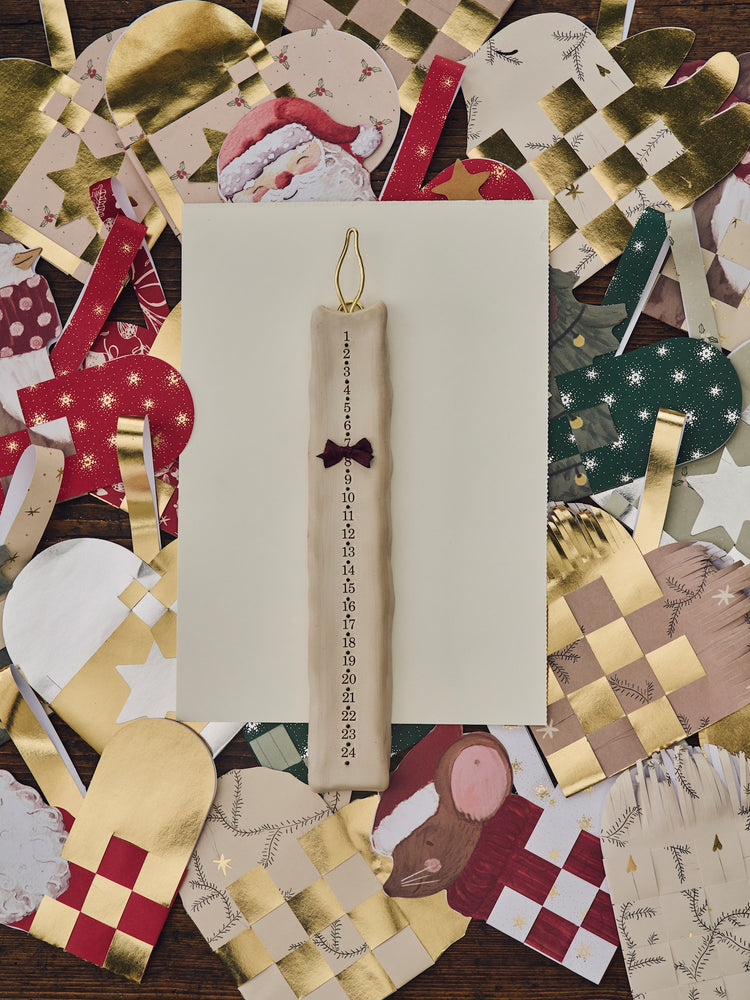 Advent candle transfer stickers